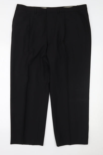 Womens UK Size 40 Marks and Spencer Regular Fit  Black Trousers