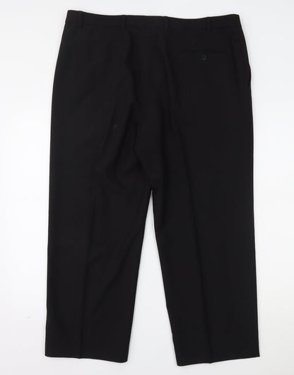 Womens UK Size 40 Marks and Spencer Regular Fit  Black Trousers