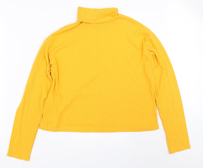 H&M Womens Yellow   Pullover Jumper Size M