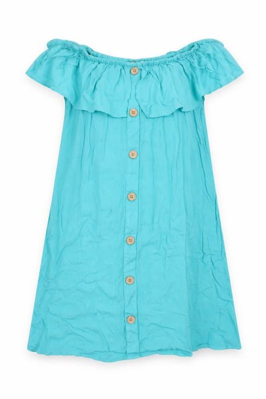 Front view of Papaya women’s blue mini, size UK 8