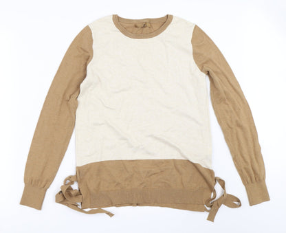Womens UK Size 10 NEXT Beige Pullover Jumper