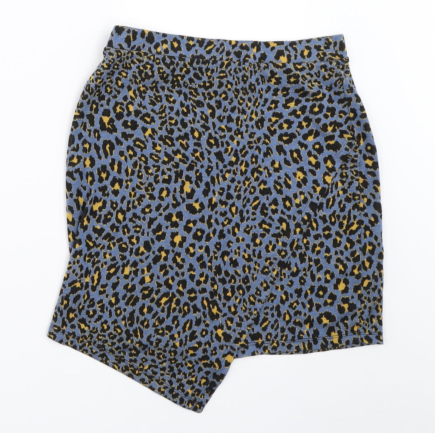 George Womens Blue Animal Print  Mini Skirt Size 10