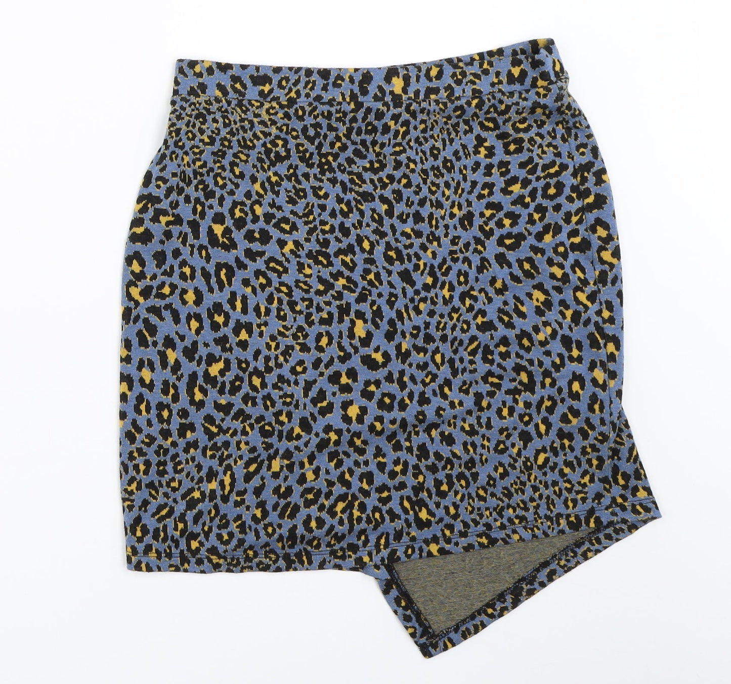 George Womens Blue Animal Print  Mini Skirt Size 10