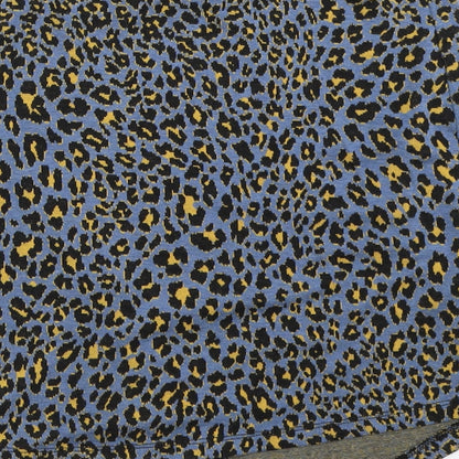 George Womens Blue Animal Print  Mini Skirt Size 10