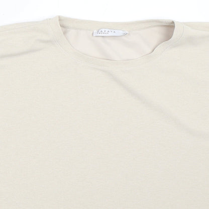 Papaya Womens Beige   Basic T-Shirt Size 12