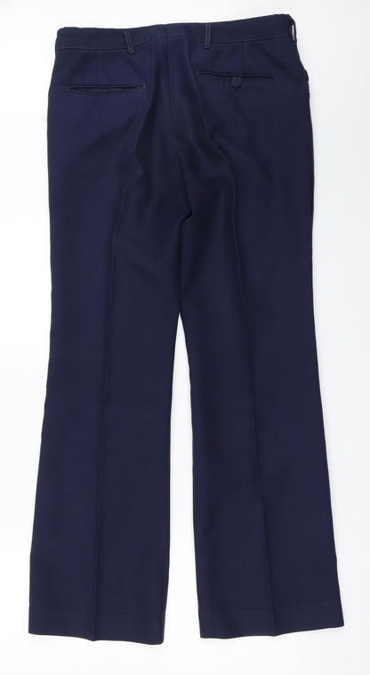 Womens UK Size 32 in Preworn Regular Fit  Blue Trousers