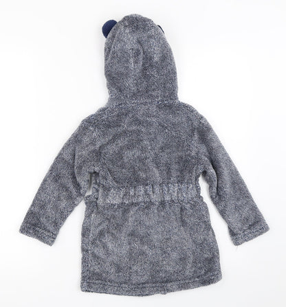 Matalan Boys Blue Solid   Robe Size 2-3 Years