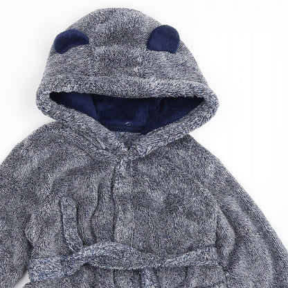 Matalan Boys Blue Solid   Robe Size 2-3 Years
