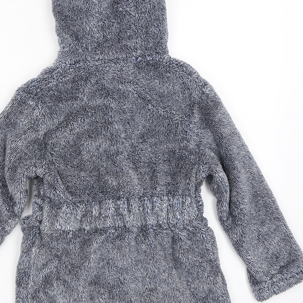 Matalan Boys Blue Solid   Robe Size 2-3 Years