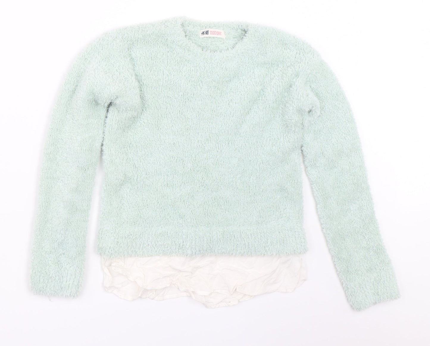 H&M Girls Green   Pullover Jumper Size 11-12 Years