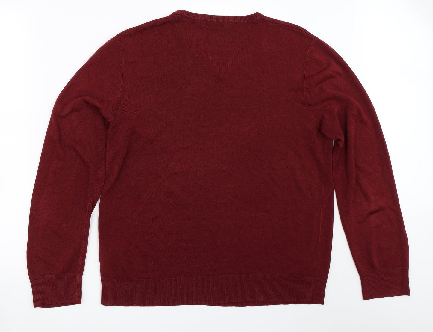 Marks and Spencer Mens Red   Pullover Jumper Size L