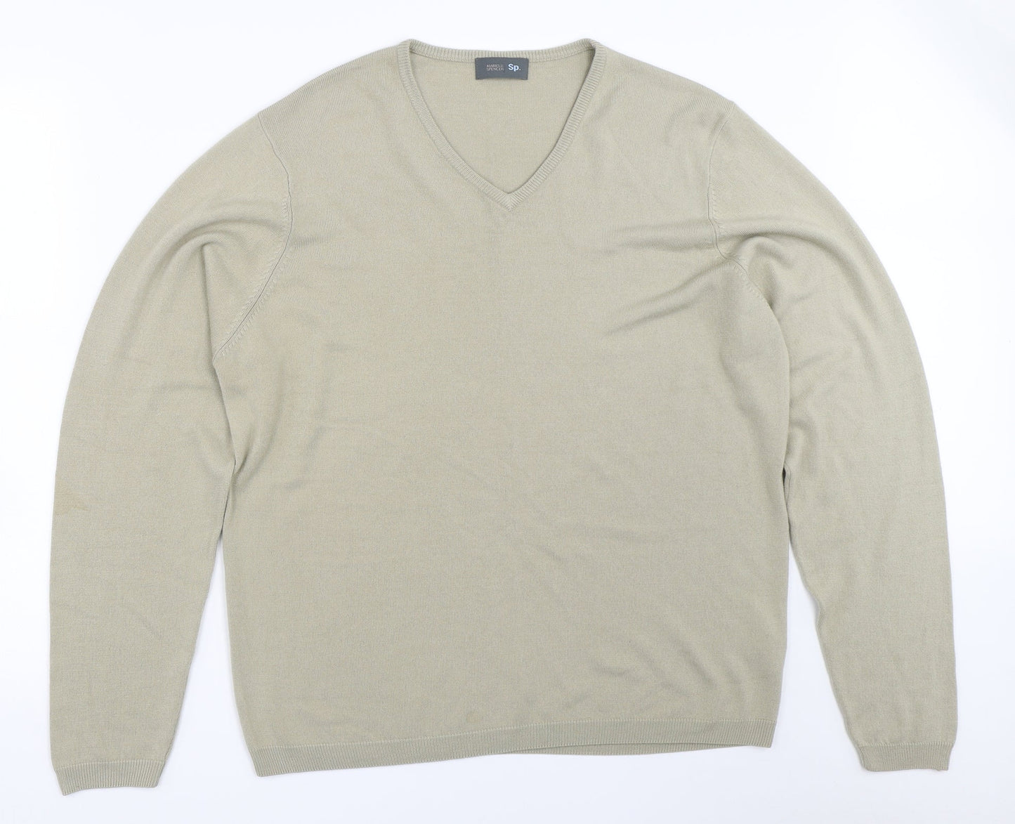 Marks and Spencer Mens Beige   Pullover Jumper Size L