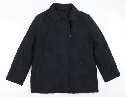 Eastrakae Womens Black   Overcoat Coat Size S