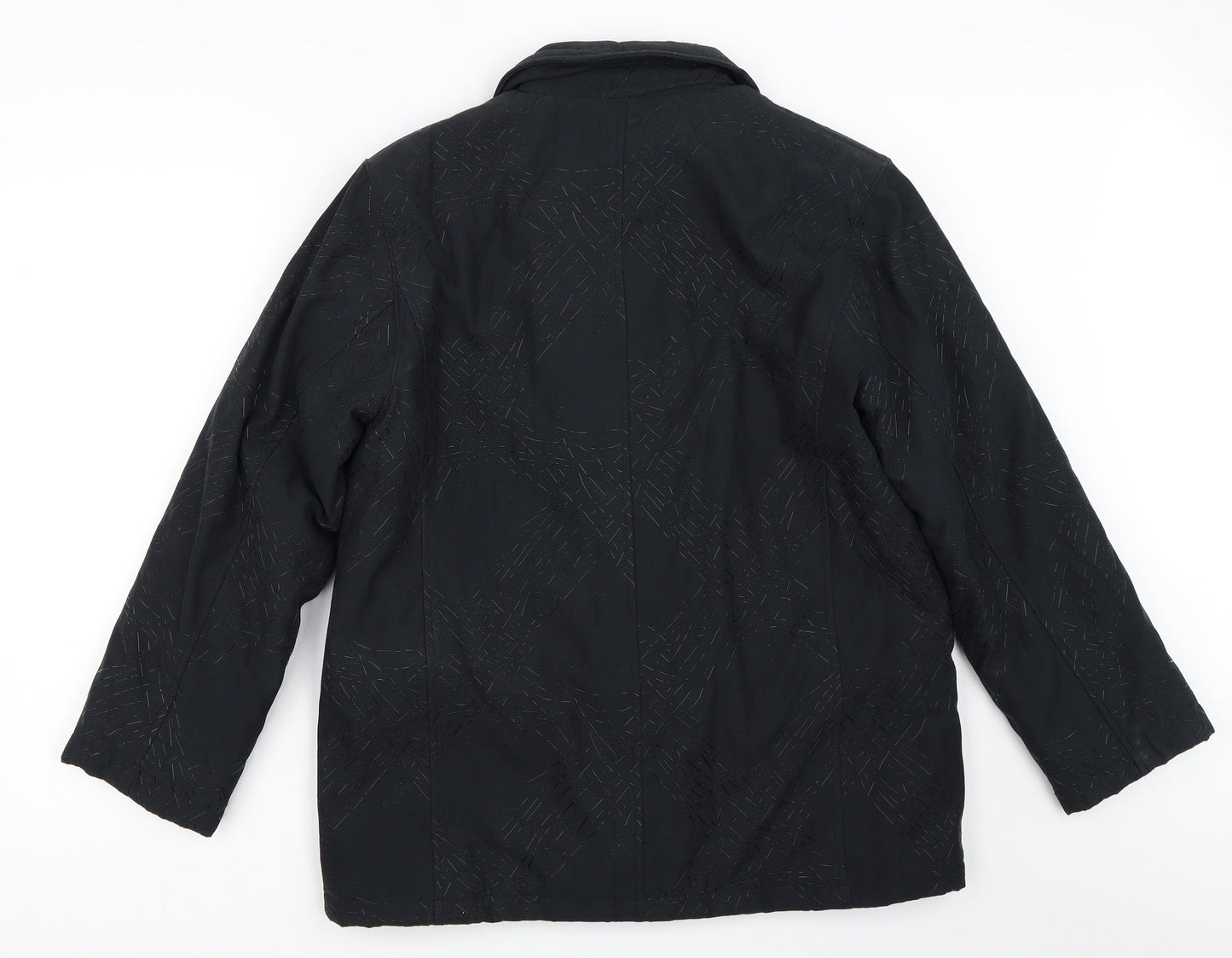 Eastrakae Womens Black   Overcoat Coat Size S