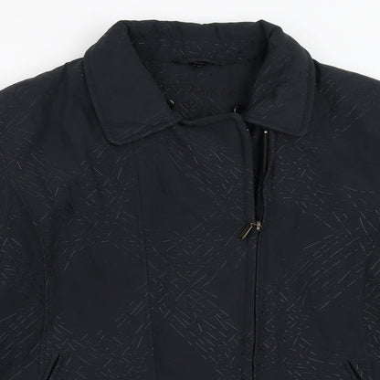 Eastrakae Womens Black   Overcoat Coat Size S