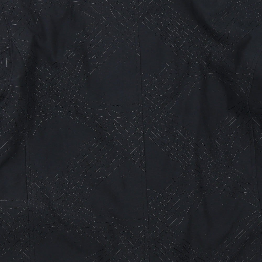 Eastrakae Womens Black   Overcoat Coat Size S