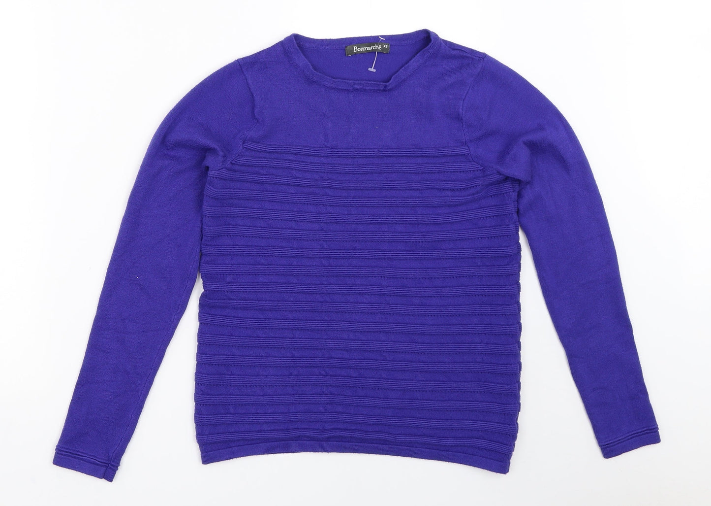 Womens UK Size XS Bonmarché Blue Pullover Jumper