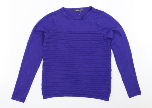 Womens UK Size XS Bonmarché Blue Pullover Jumper