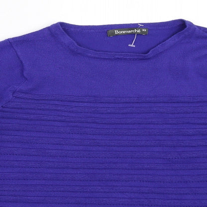 Womens UK Size XS Bonmarché Blue Pullover Jumper