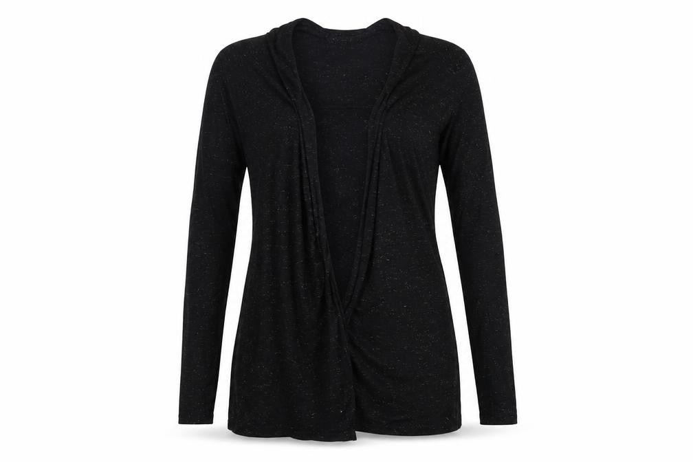 Womens UK Size 10 New Look Black Wrap Jumper