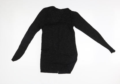 Womens UK Size 10 New Look Black Wrap Jumper
