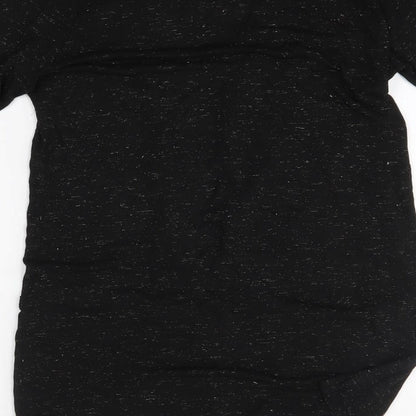 Womens UK Size 10 New Look Black Wrap Jumper