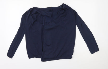 Womens UK Size 8 New Look Blue Cardigan Jumper