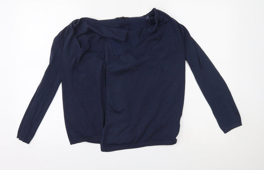 Womens UK Size 8 New Look Blue Cardigan Jumper