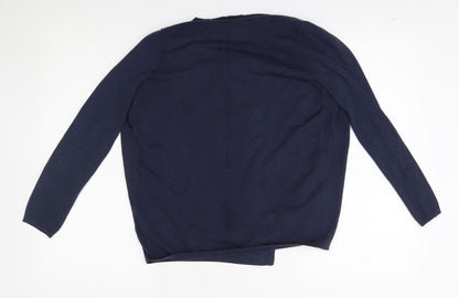 Womens UK Size 8 New Look Blue Cardigan Jumper