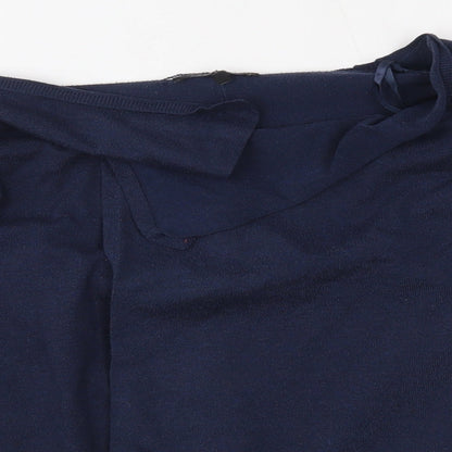 Womens UK Size 8 New Look Blue Cardigan Jumper