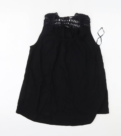 George Womens Black   Basic Blouse Size 8
