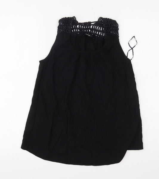 George Womens Black   Basic Blouse Size 8