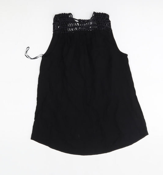 George Womens Black   Basic Blouse Size 8