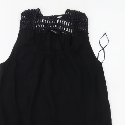 George Womens Black   Basic Blouse Size 8