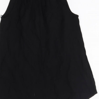 George Womens Black   Basic Blouse Size 8