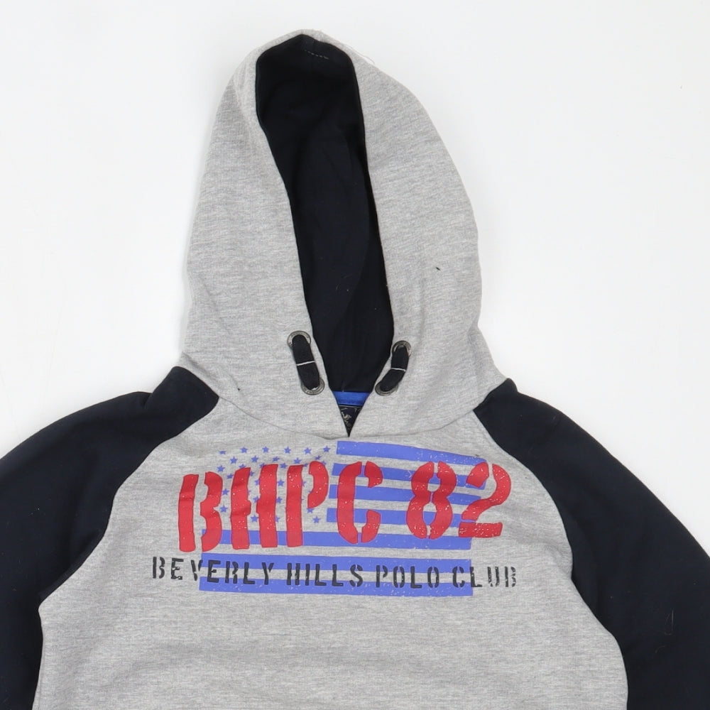 Beverly Hills Polo Club Boys Grey   Pullover Hoodie Size 7-8 Years