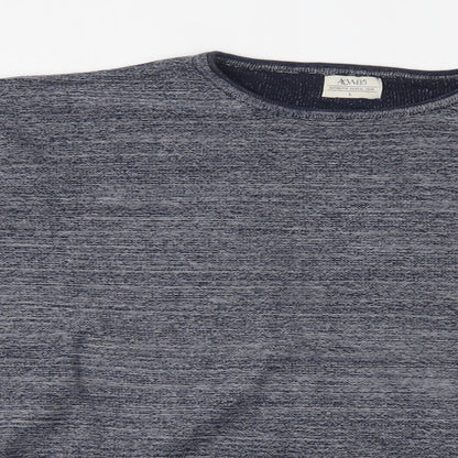 Matalan Mens Grey Striped  Pullover Jumper Size L