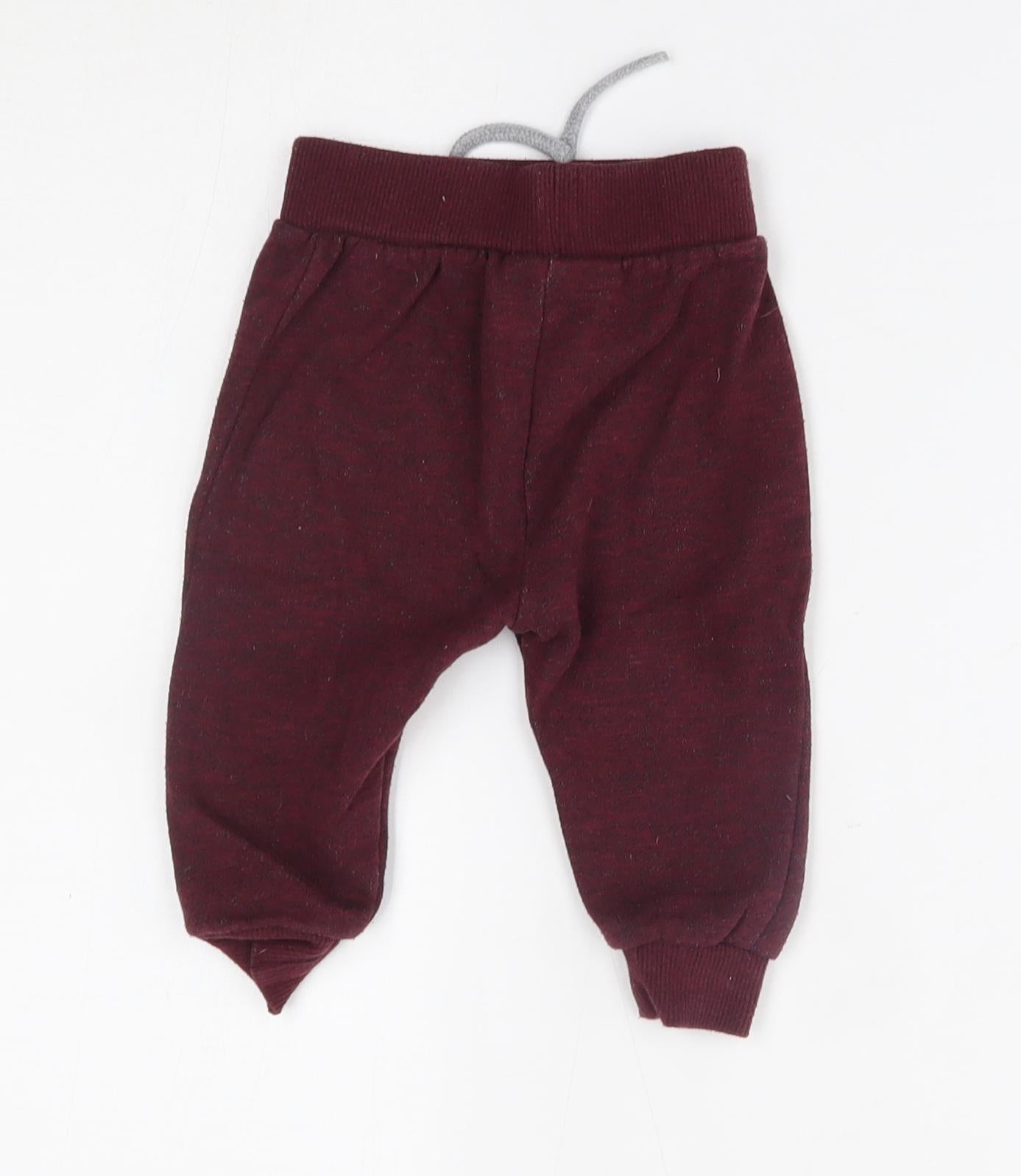 Primark Baby Red   Jogger Trousers Size 9 Months