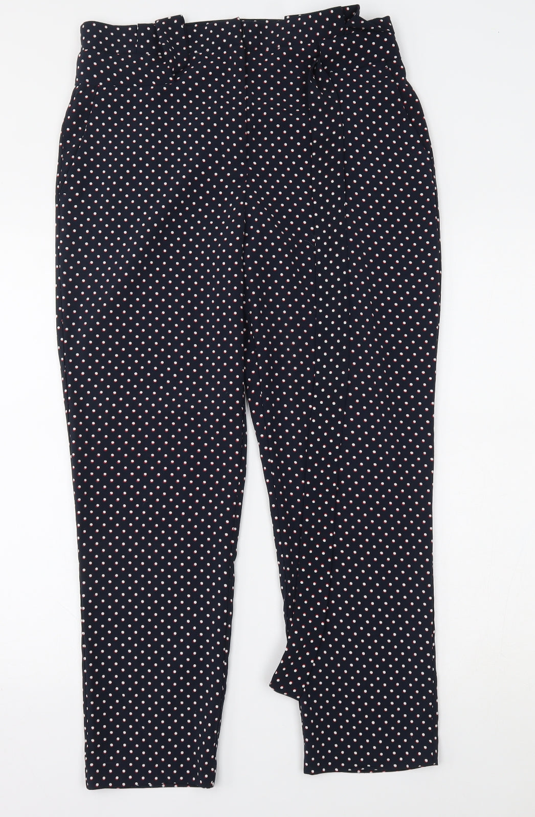 carolina belle Womens Black Polka Dot  Trousers  Size S L26 in
