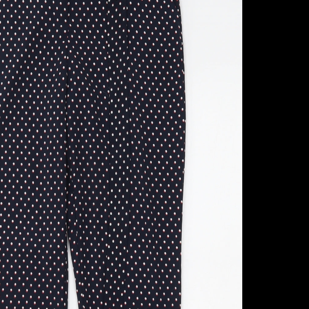 carolina belle Womens Black Polka Dot  Trousers  Size S L26 in