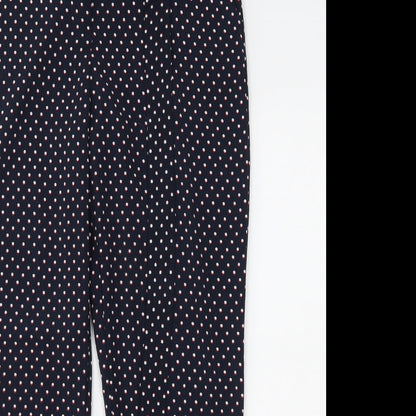 carolina belle Womens Black Polka Dot  Trousers  Size S L26 in