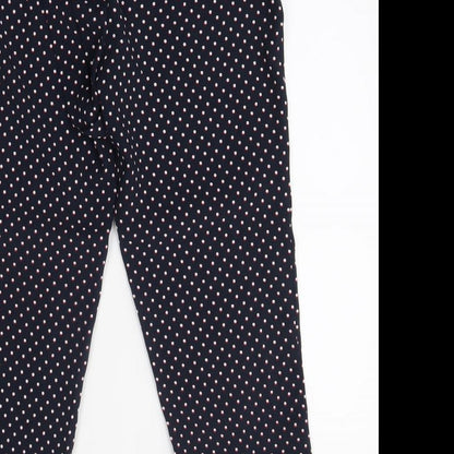 carolina belle Womens Black Polka Dot  Trousers  Size S L26 in