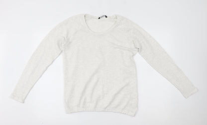George Womens White   Pullover Jumper Size 10