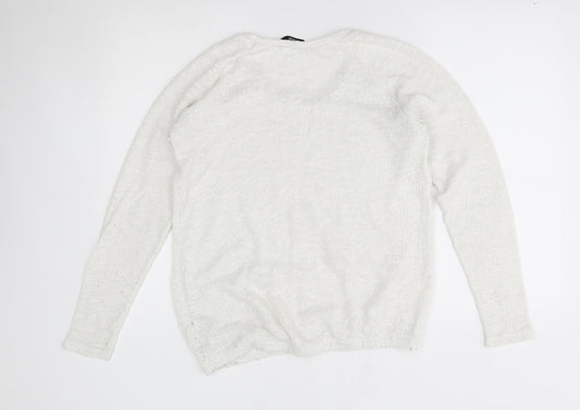 George Womens White   Pullover Jumper Size 10