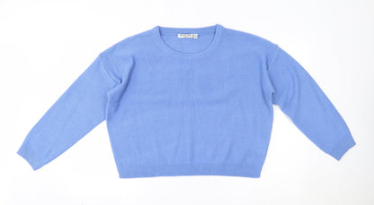 Womens UK Size L Brave Soul Blue Pullover Jumper