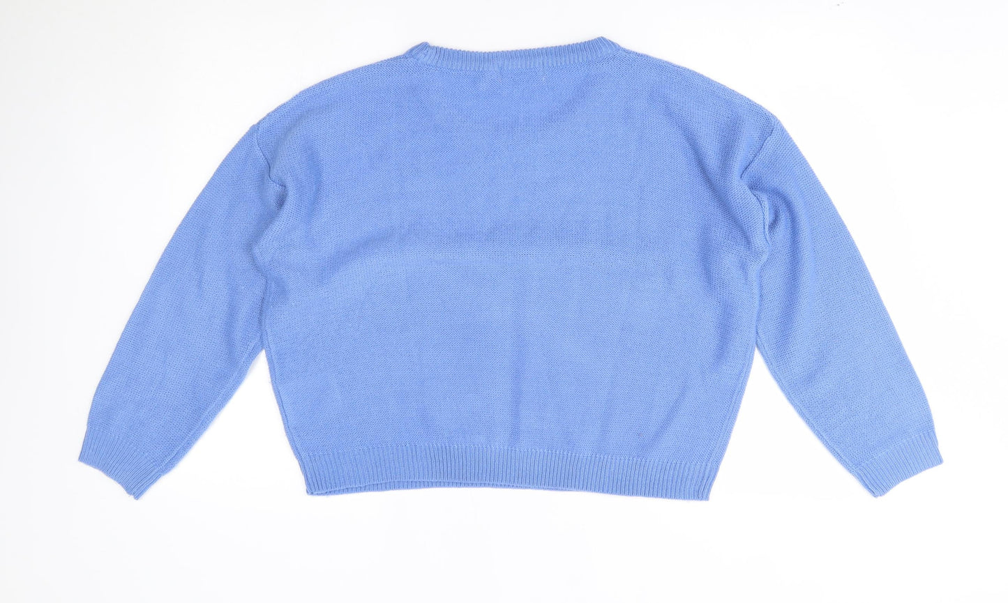 Womens UK Size L Brave Soul Blue Pullover Jumper
