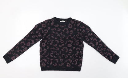 Primark Girls Blue Animal Print  Pullover Jumper Size 11-12 Years