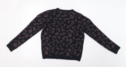 Primark Girls Blue Animal Print  Pullover Jumper Size 11-12 Years