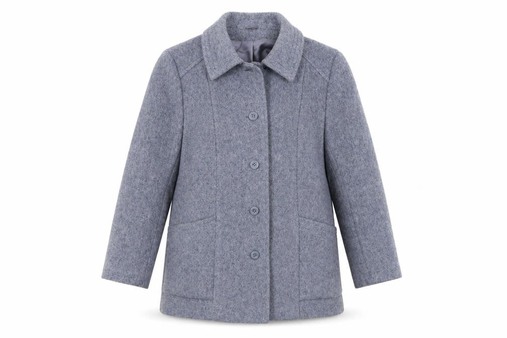 Womens UK Size 14 Littlewoods Blue Pea Coat