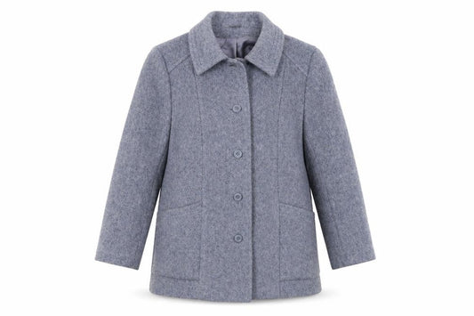 Womens UK Size 14 Littlewoods Blue Pea Coat